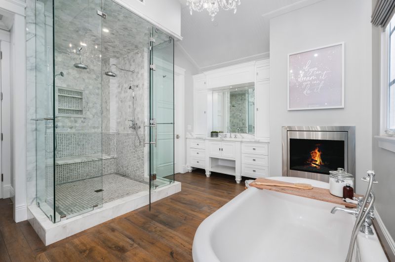 Elegant Bathtub and Vanity